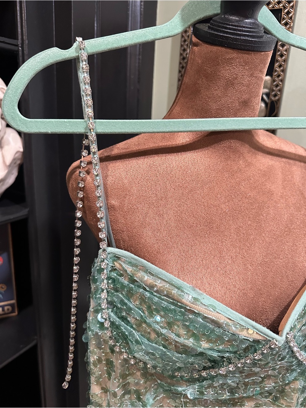 Fashion Nova “Mermaid Kisses” Sequin Mini Dress – Mint – Size XL – NWOT - Picture 4 of 14